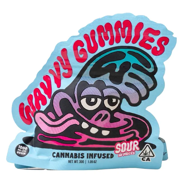 1000mg Live Rosin Gummies | Blueberry